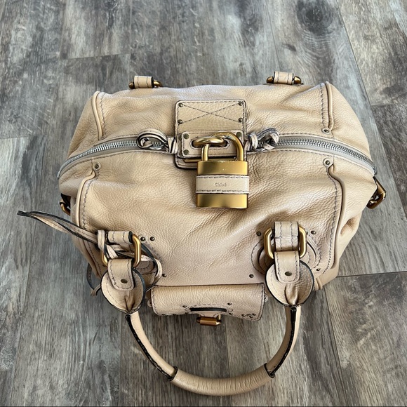 Chloe Calfskin Medium Paddington Satchel Beige - Picture 4 of 15